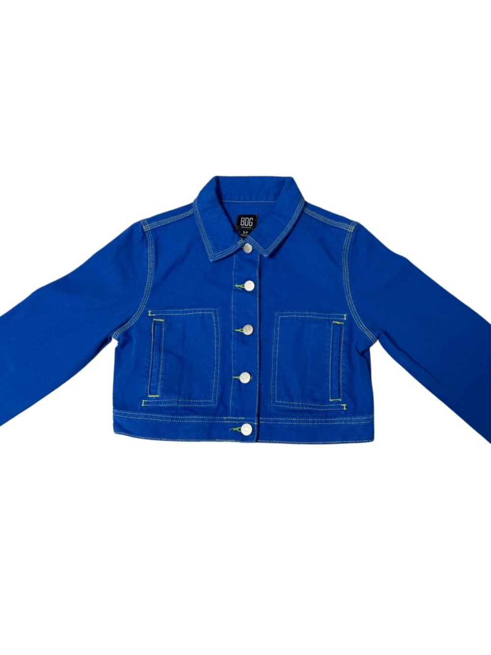 BDG Bright Blue Cropped Jean Jacket
